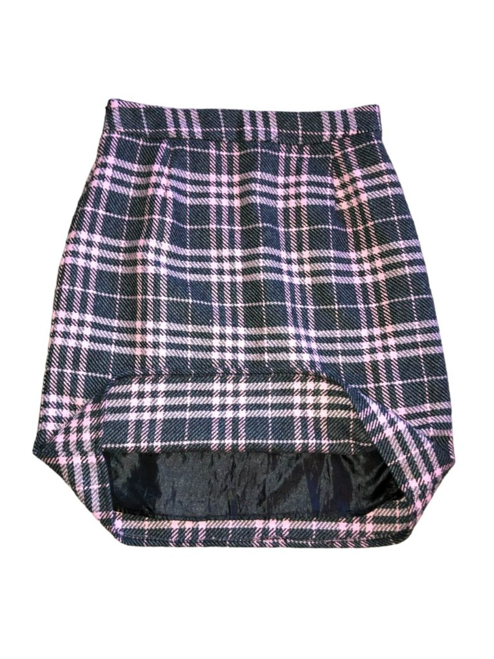 Downeast Basics Pink Plaid Skirt Sz 6 Wool Blend Lined Above the Knee Womens - Picture 3 of 5